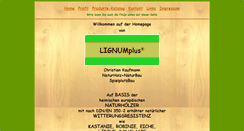 Desktop Screenshot of lignumplus.de